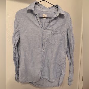 Old Navy Blue-Striped Button Down Shirt